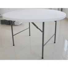 4 pieds en plastique rond pliant en demi-table